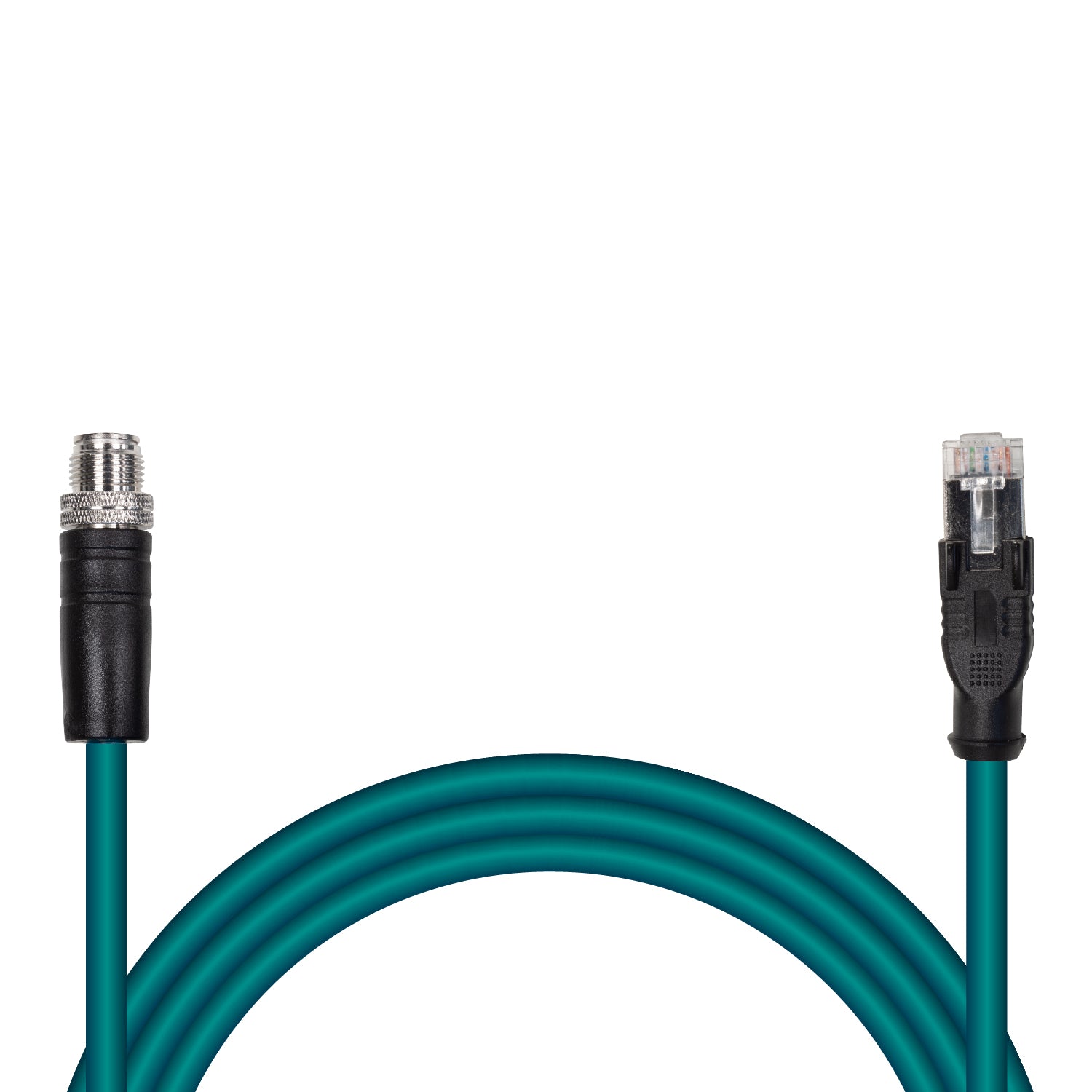 Ethernet cable, M12/RJ45